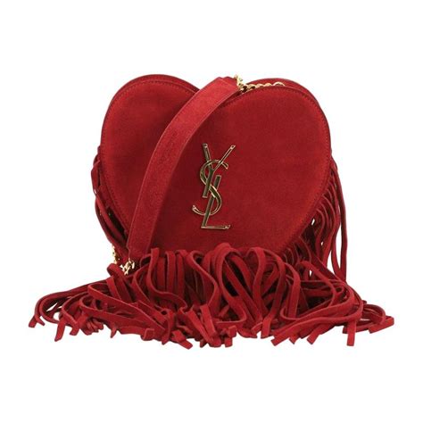 ysl heart bag fringe|Ysl Heart Fringe Bag .